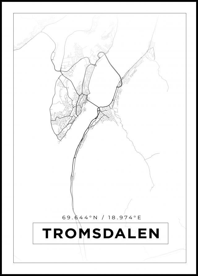 Mappa - Tromsdalen - Poster bianco