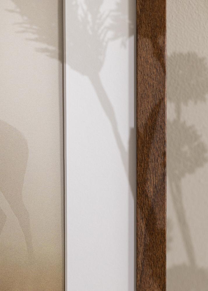 Cornice Stilren Warm Brown 30x40 cm - Passe-partout Bianco 20x30 cm