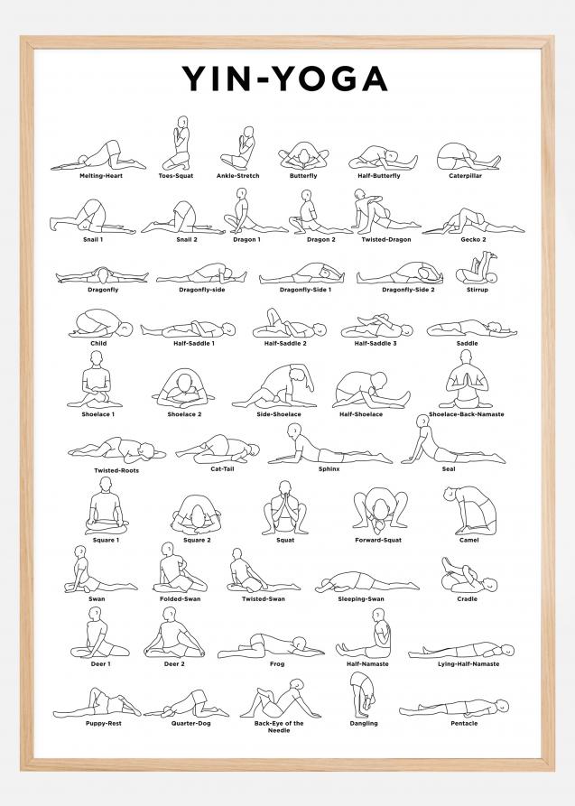 Yoga - White Poster