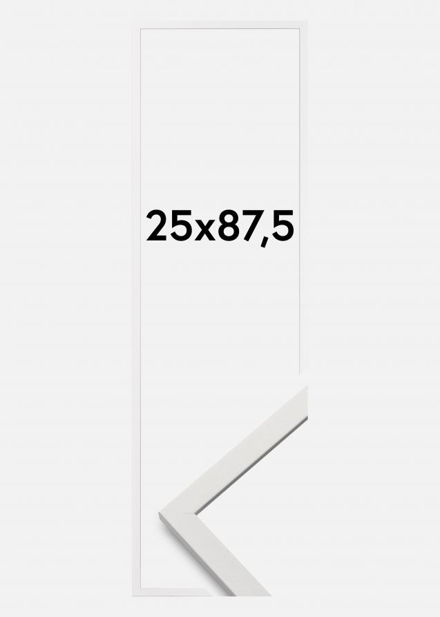 Cornice Edsbyn Vetro acrilico Bianco 25x87,5 cm