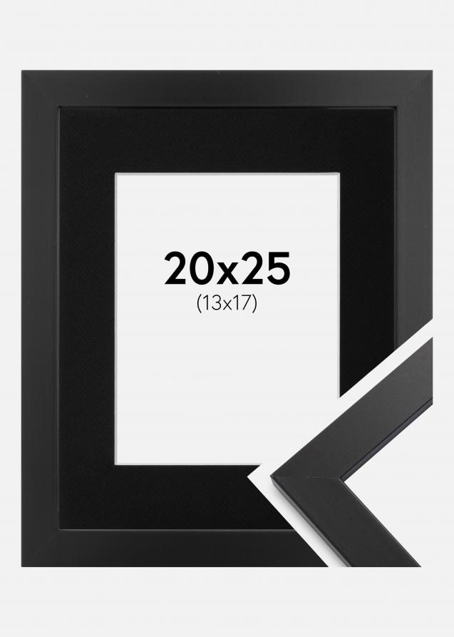 Cornice Black Wood 20x25 cm - Passe-partout Nero 14x18 cm
