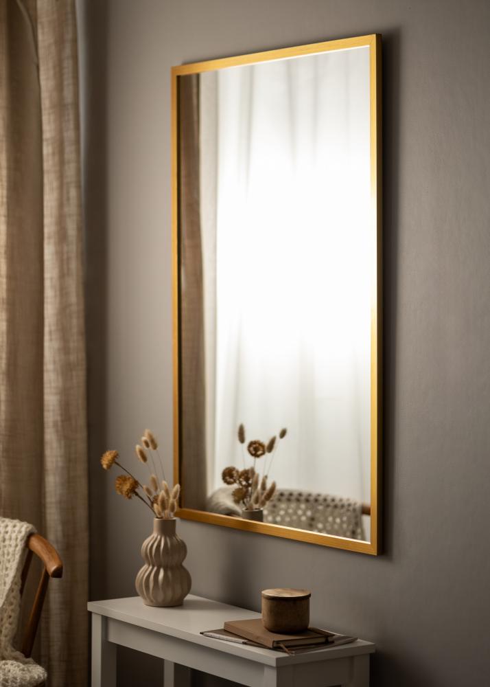 Specchio Gold Wood 70x100 cm