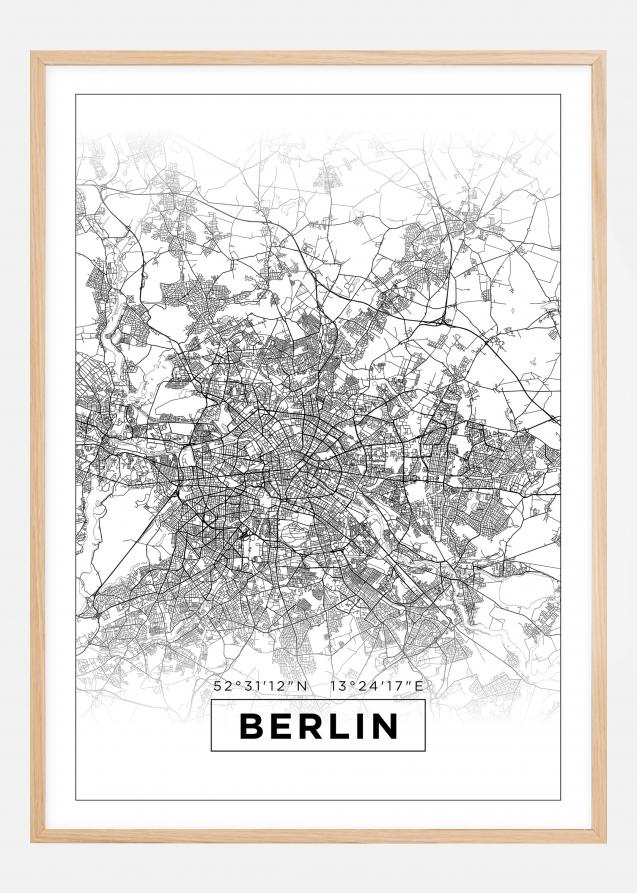 Mappa - Berlin - Bianco Poster