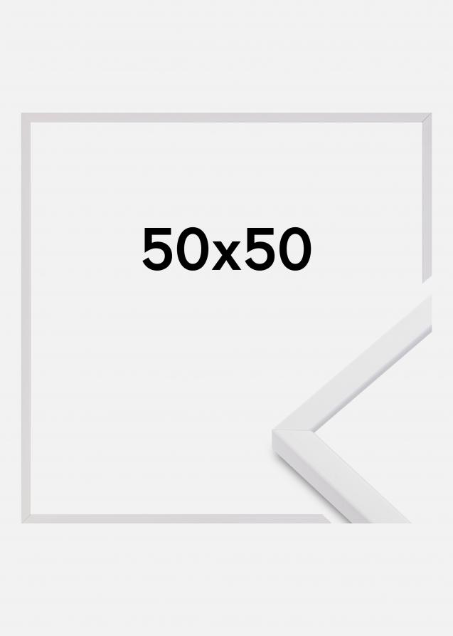 Cornice E-Line Vetro acrilico Bianco 50x50 cm