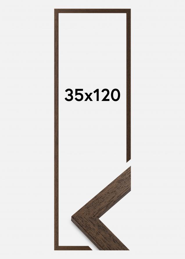 Cornice Brown Wood Vetro acrilico 35x120 cm
