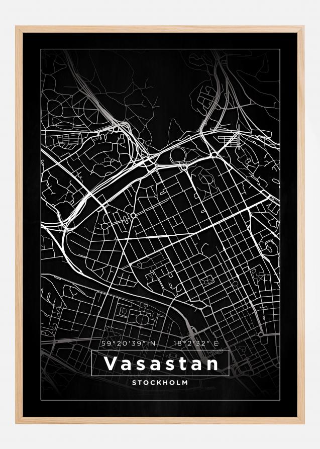 Mappa - Vasastan - Poster nero
