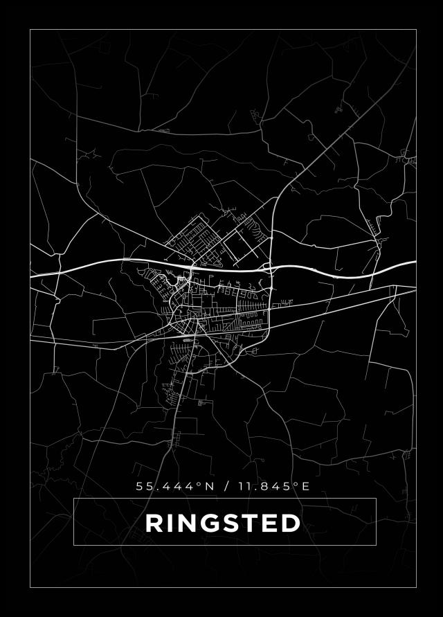 Mappa - Ringsted - Poster nero