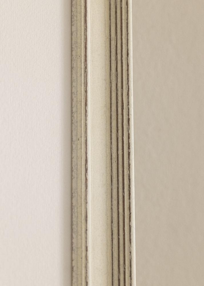 Cornice Shabby Chic Vetro acrilico Bianco 40x40 cm