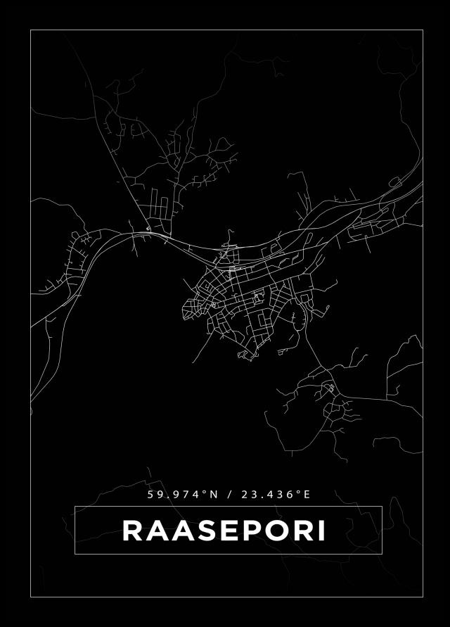 Mappa - Raseborg - Poster nero