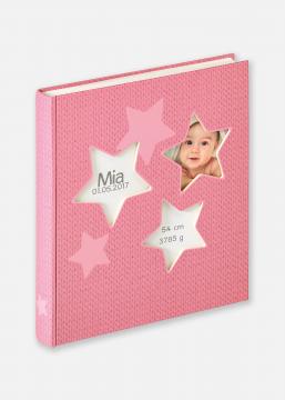 Estrella Album per beb Rosa - 28x30,5 cm (50 Pagine bianche / 25 fogli)