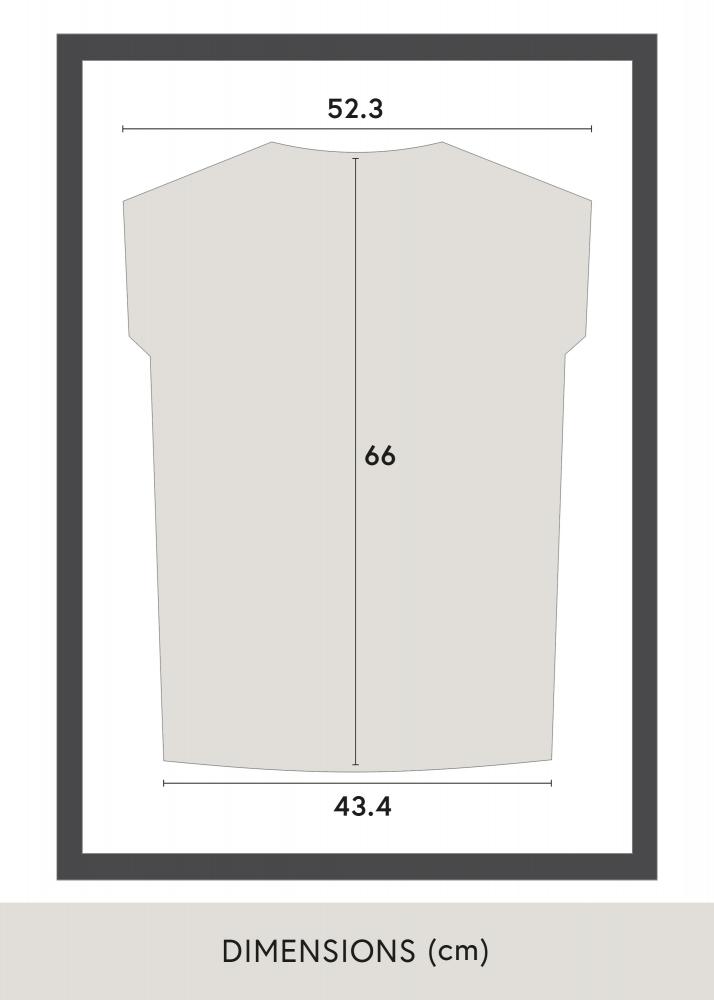 Cornice Jersey Scatola Vetro acrilico Nero/bianco 60x80 cm