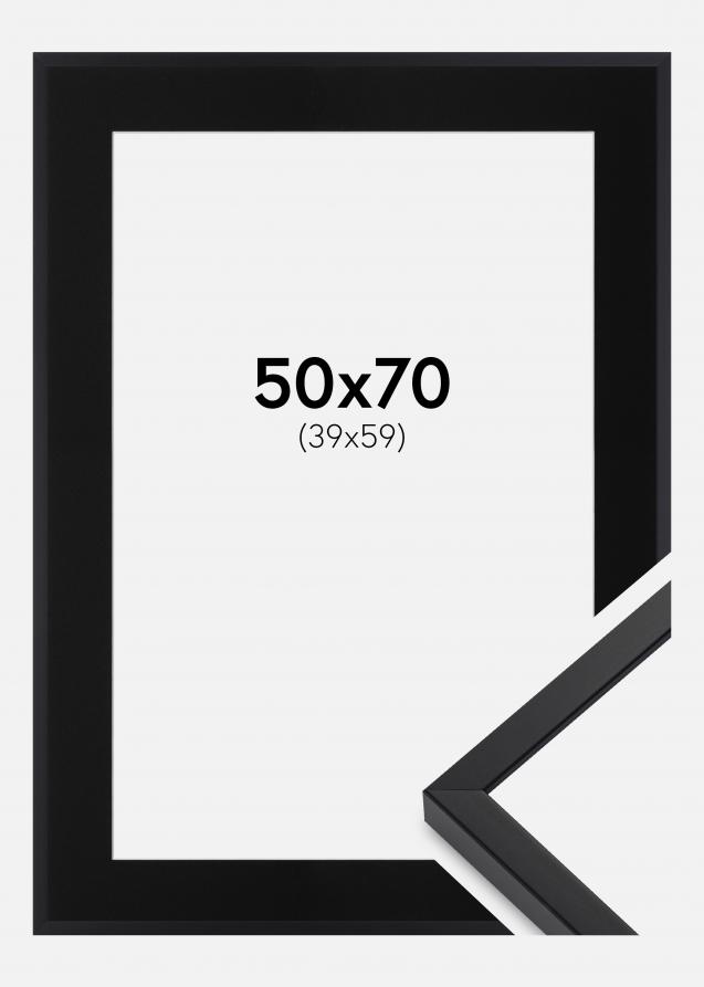 Cornice E-Line Nero 50x70 cm - Passe-partout Nero 40x60 cm