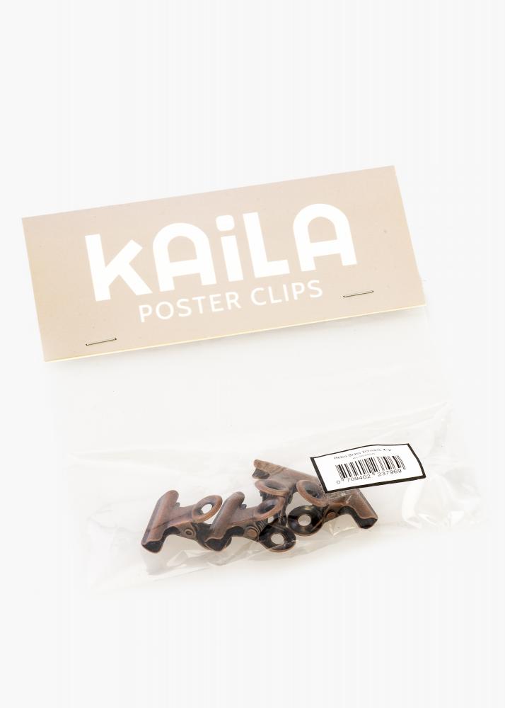 KAILA Poster Clip Rtro Brass 20 mm - 4-p