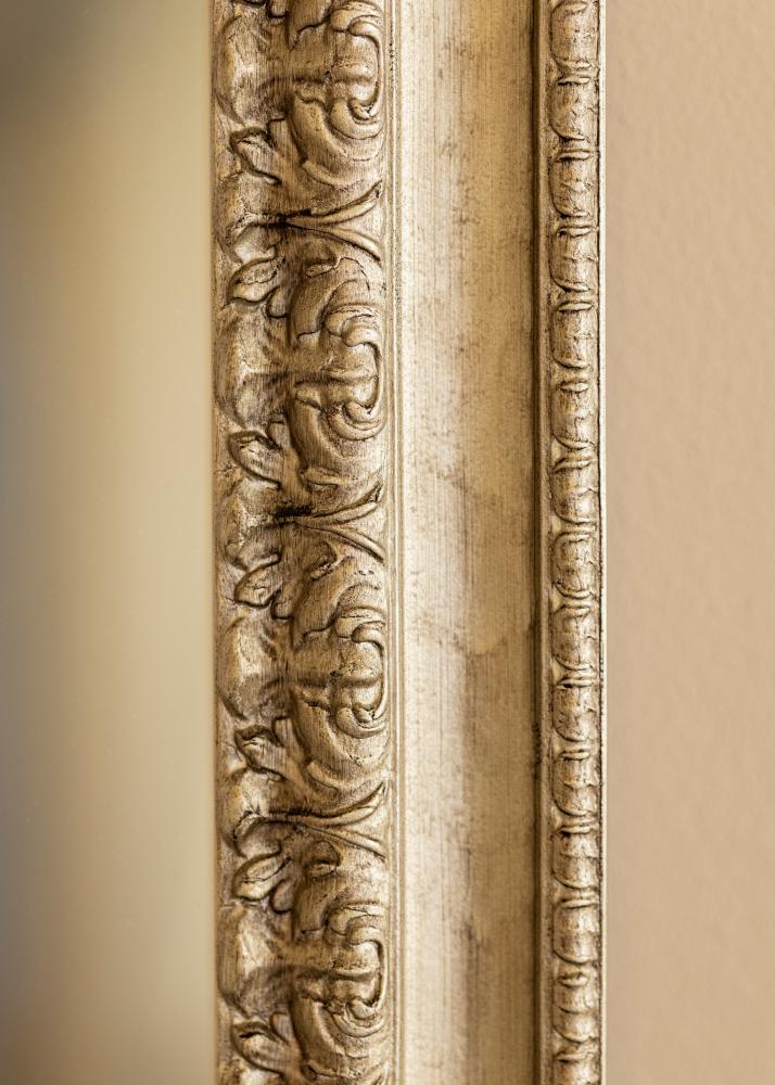Specchio Drottningholm Argento III - Misure personalizzate
