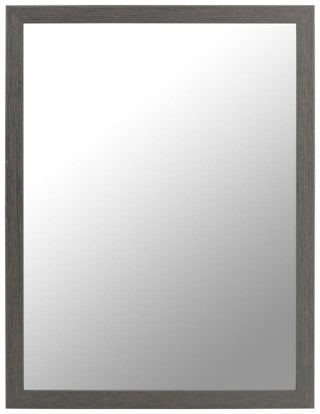 Specchio Björkö - Grigio con venature - Misure personalizzate