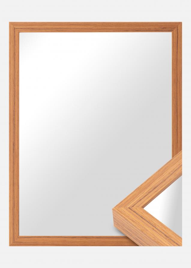 Specchio Björkö - Teak - Misure personalizzate