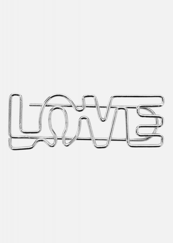 PAC Metallo Paperclip LOVE Silver