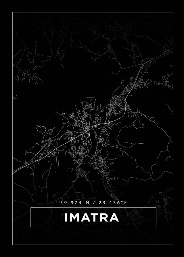 Mappa - Imatra - Poster nero