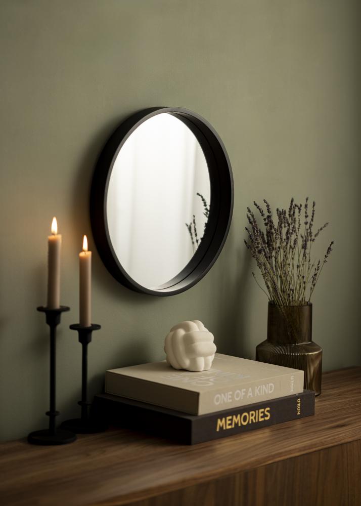 Specchio Nero Cirkel 40 cm
