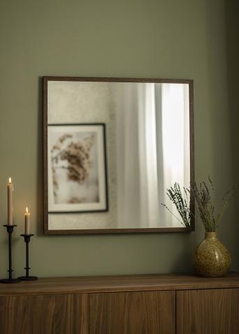 Specchio da Parete Rotondo con Cornice in Corda Intrecciata a Mano D70 -  Fine Asianliving