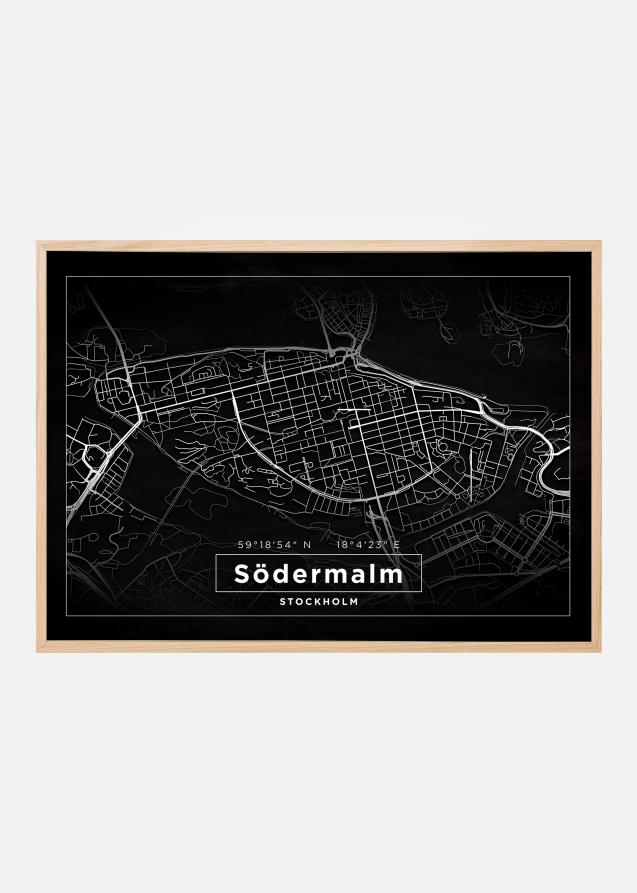 Mappa - Södermalm - Poster nero