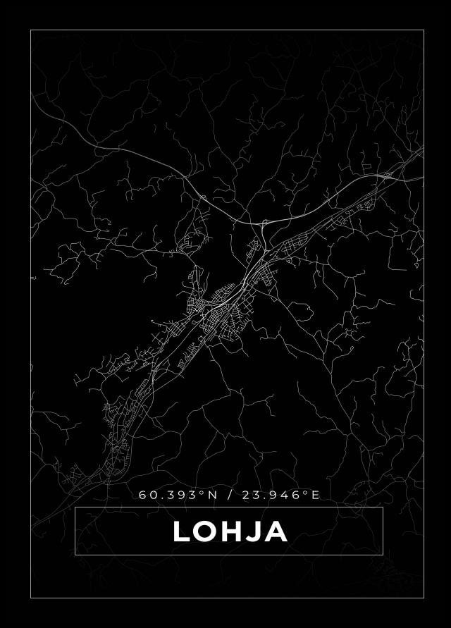 Mappa - Lohja - Poster nero