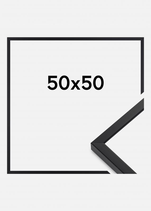 Cornice E-Line Vetro acrilico Nero 50x50 cm