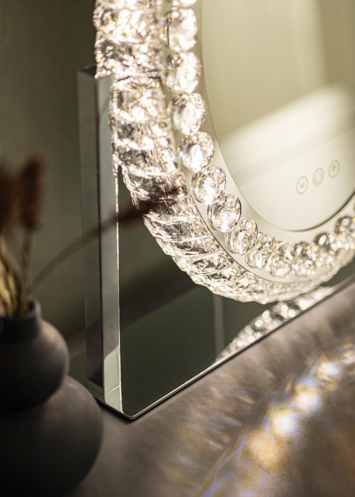 KAILA Specchio per trucco Crystal LED 40x50 cm