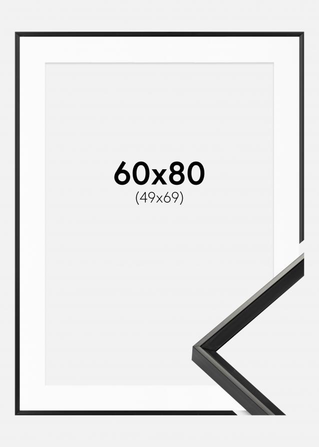 Cornice Desire Nero 60x80 cm - Passe-partout Bianco 50x70 cm