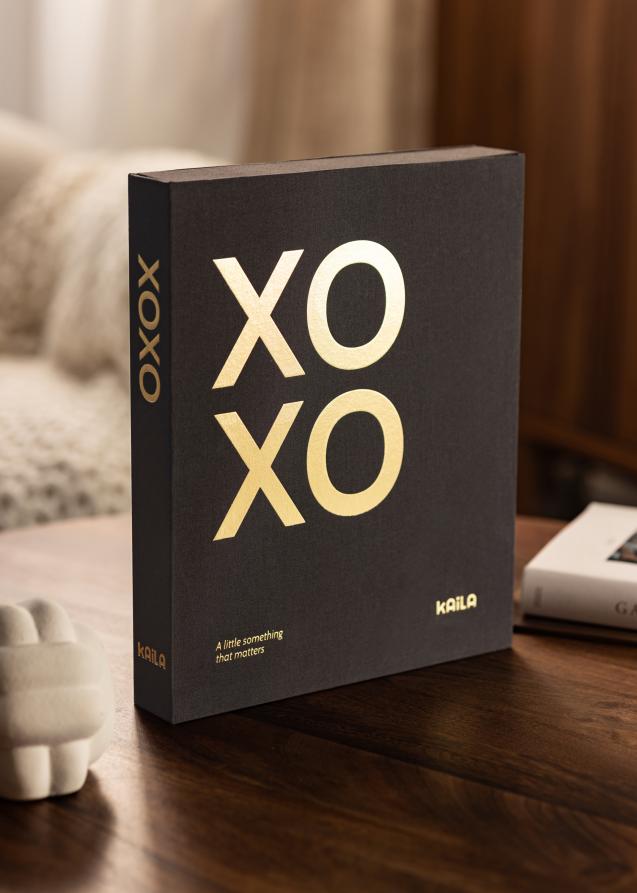 KAILA XOXO Black - Coffee Table Photo Album (60 Pagine nere / 30 fogli)