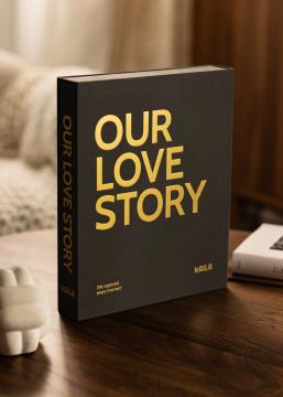 KAILA OUR LOVE Story Black - Coffee Table Photo Album (60 Pagine nere)