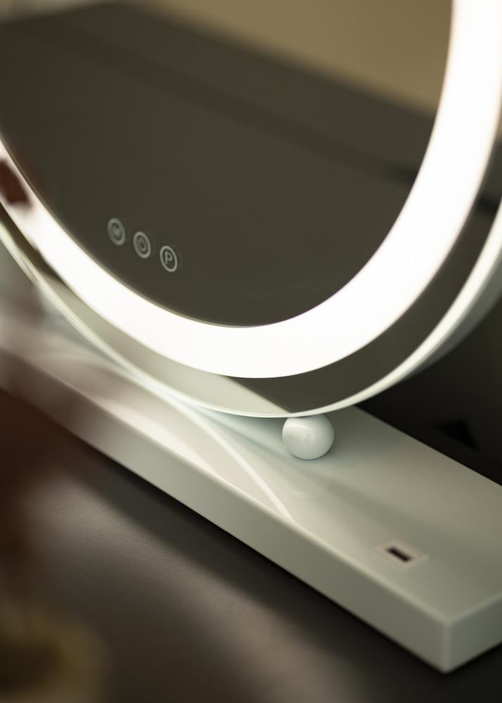 KAILA Specchio per trucco Round LED Bianco 50 cm 