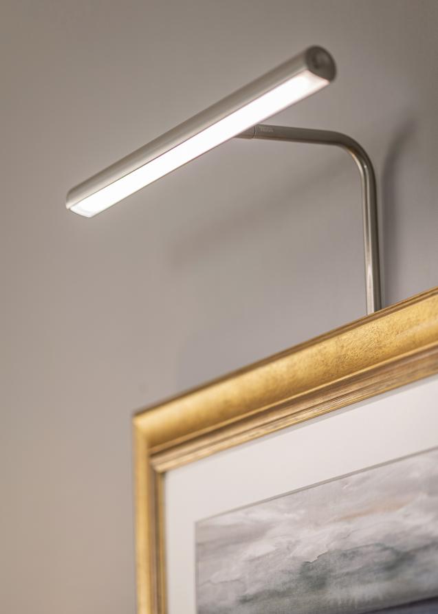 Gallery LED 30 cm per quadri larghi 60-80 cm illuminazione per quadri - Nichel
