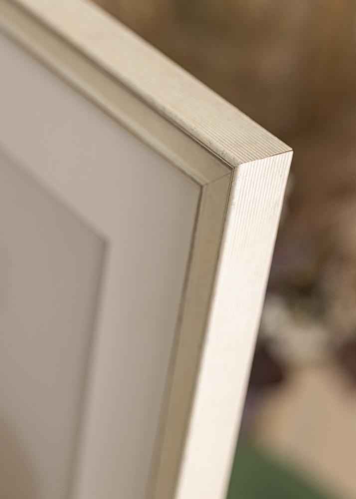 Cornice Shabby Chic Vetro acrilico Bianco 21x29,7 cm (A4)