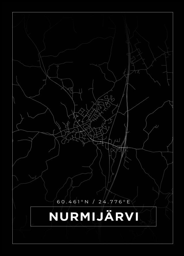 Mappa - Nurmijärvi - Poster nero