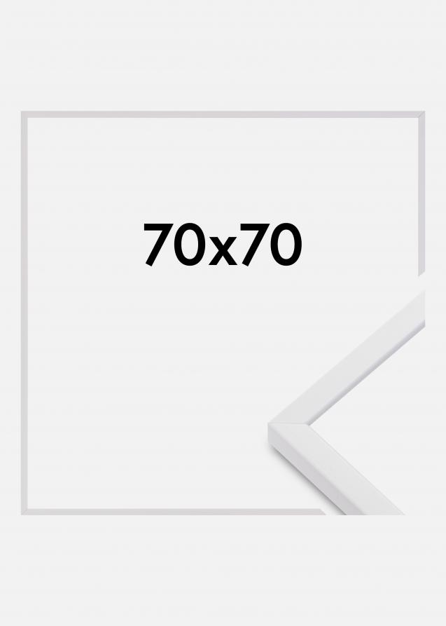 Cornice E-Line Vetro acrilico Bianco 70x70 cm