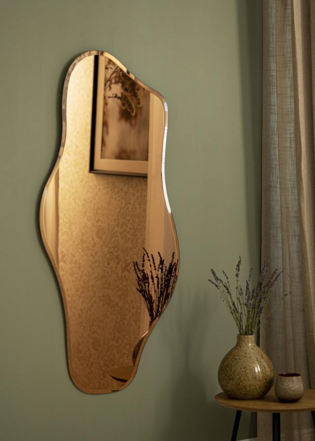 Specchio Wave Rose Gold 55x110 cm