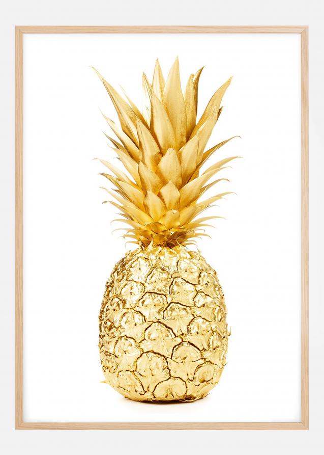 Gold Pineapple Poster