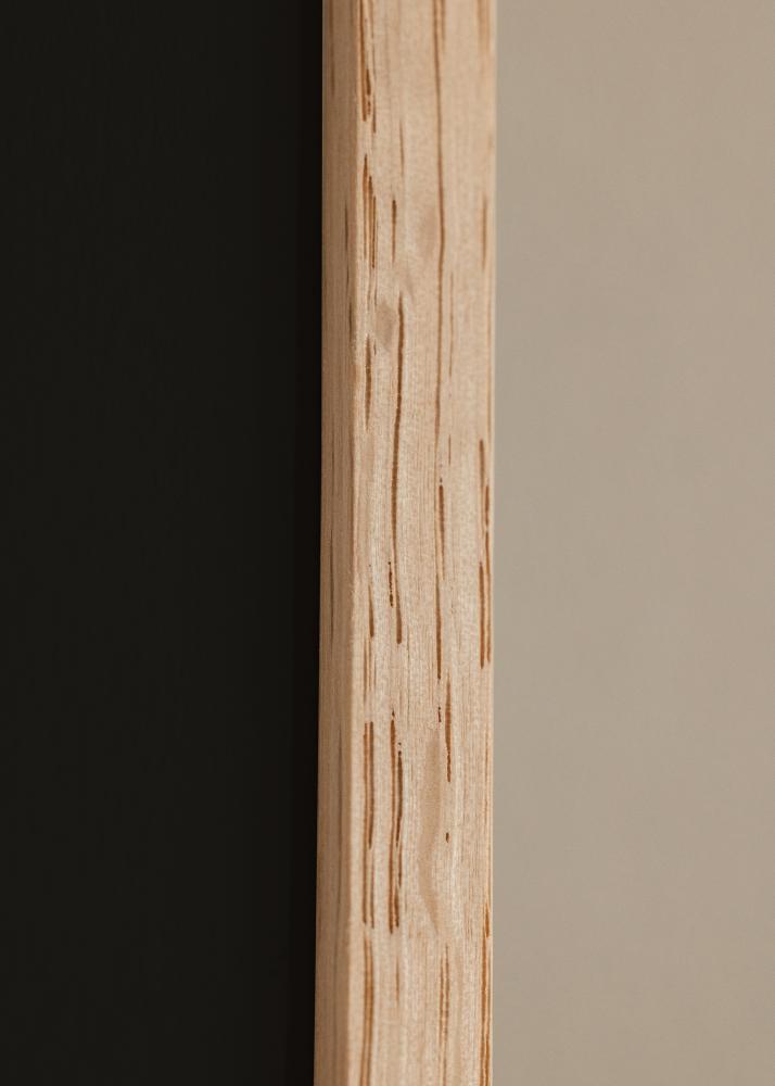 Cornice Quercia Sottile 18x18 cm - Passe-partout Nero 13x13 cm
