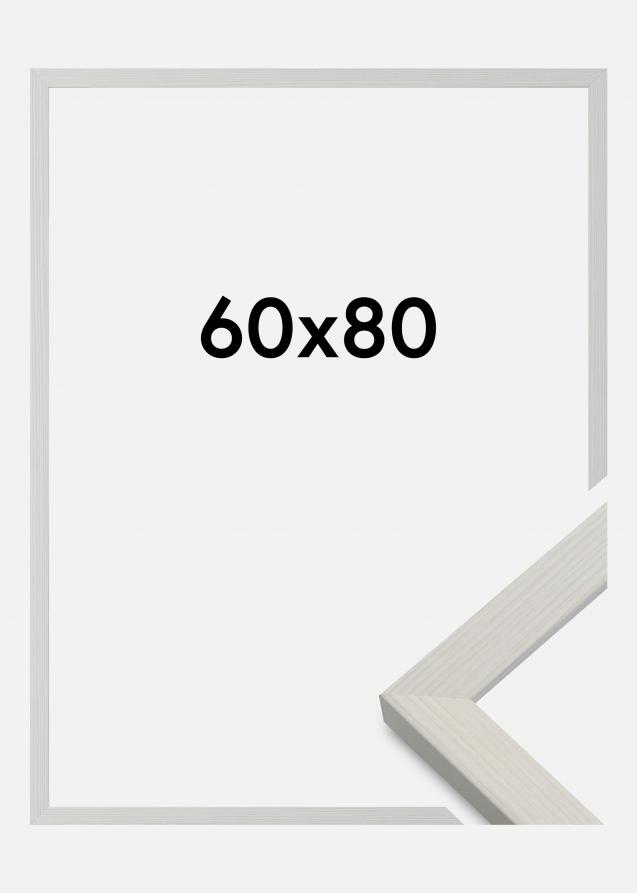 Cornice Fiorito Vetro acrilico Bianco 60x80 cm