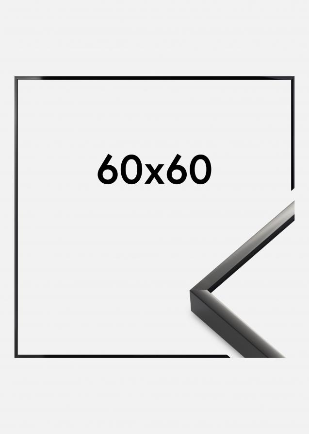 Cornice Nielsen Premium Alpha Finitura brillante Nero 60x60 cm