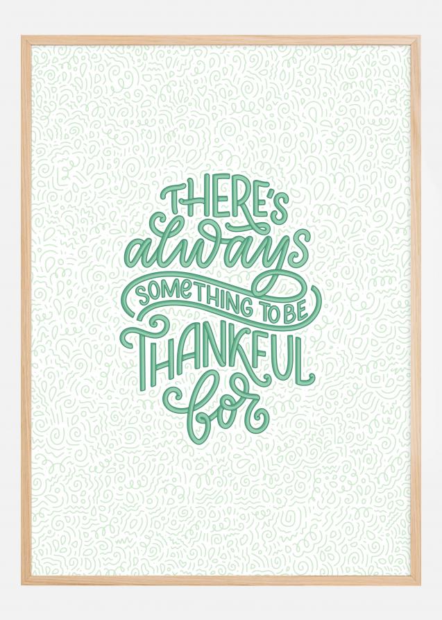 So Thankful in Green Poster