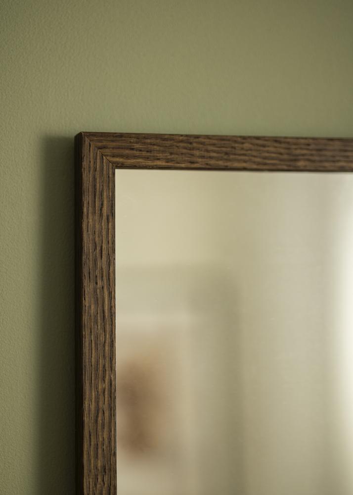 Specchio Solid Smoked Oak 70x70 cm