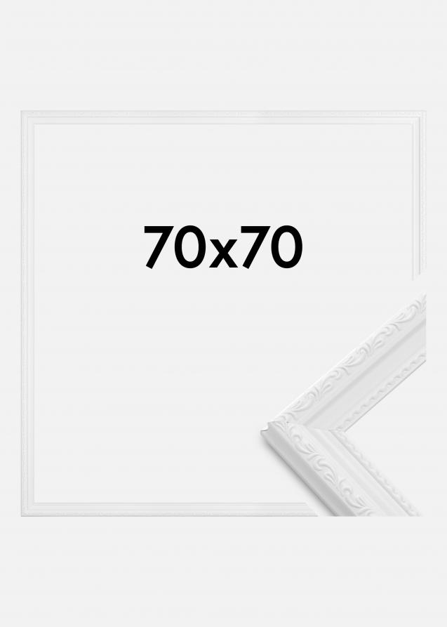 Cornice Abisko Vetro acrilico Bianco 70x70 cm