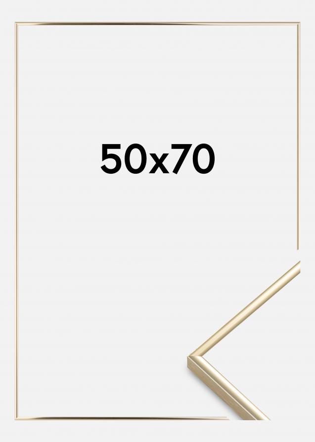 Cornice Visby Vetro acrilico Finitura brillante Oro 50x70 cm