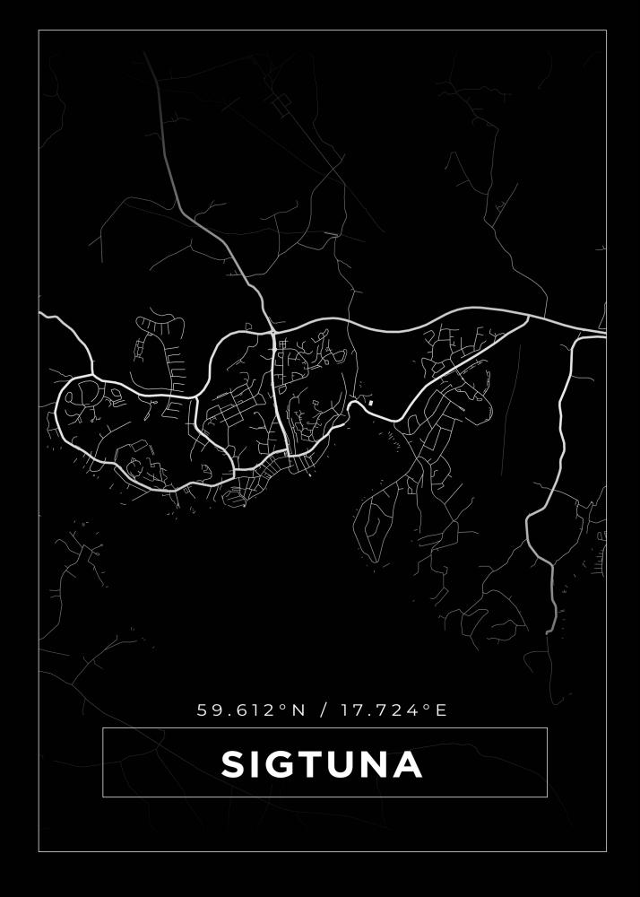 Mappa - Sigtuna - Poster nero