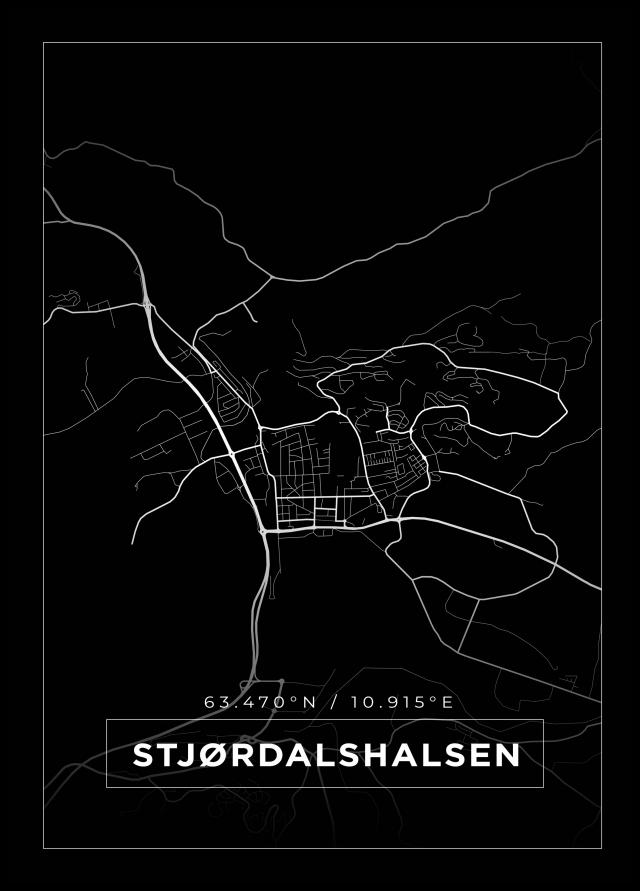 Mappa - Stjørdalshalsen - Poster nero