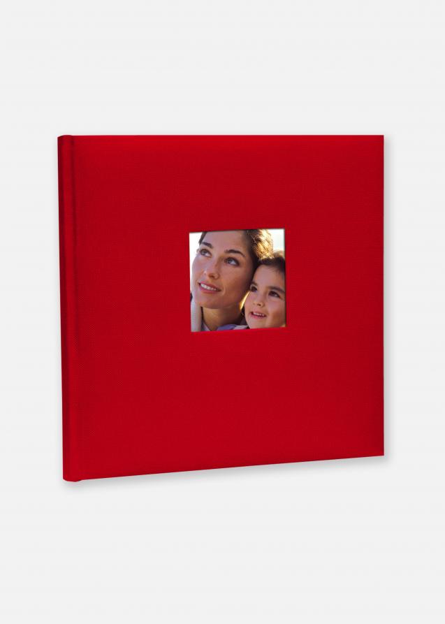 Zep Cotton Album fotografico Rosso - 24x24 cm (40 Pagine bianche / 20 fogli)