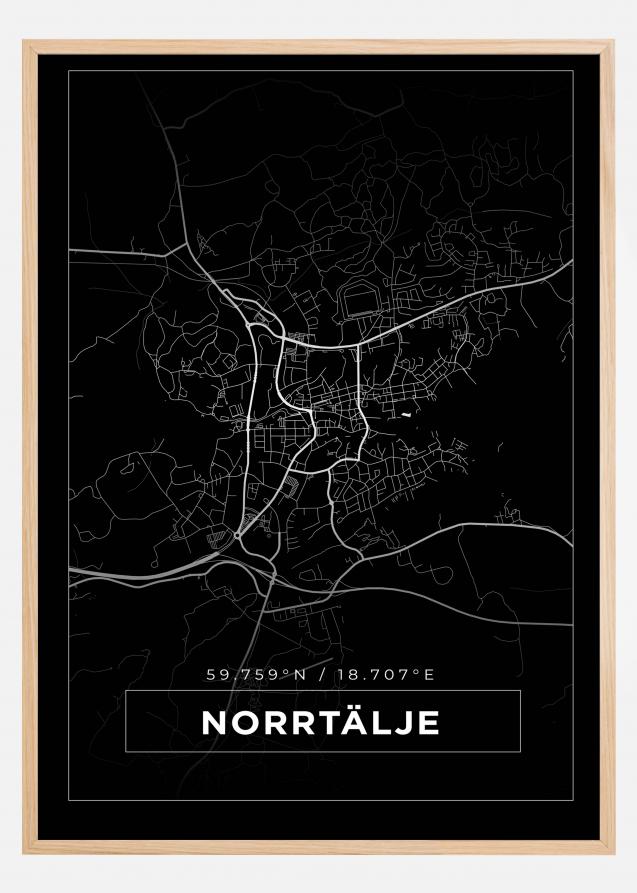 Mappa - Norrtälje - Poster nero