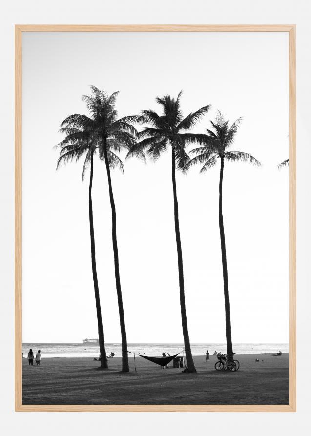 Poster palme bianco e nero